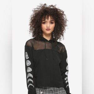 Midnight Hour Crop Hoodie